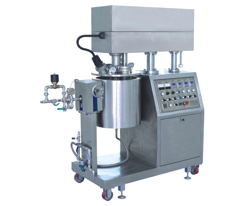 Vacuum emulsifying machine